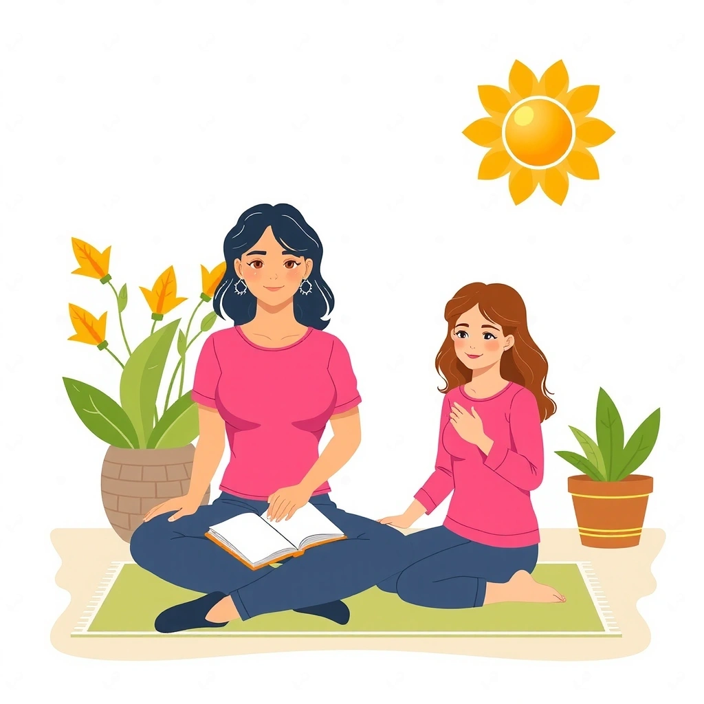 Wellness journey illustration