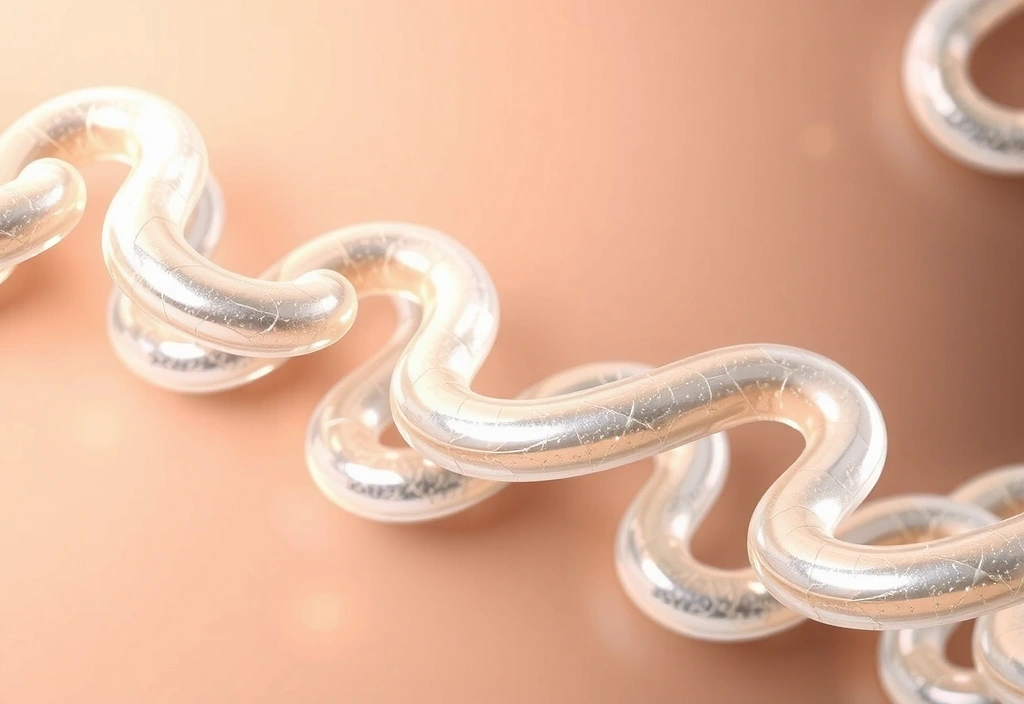 Peptide chains illustration